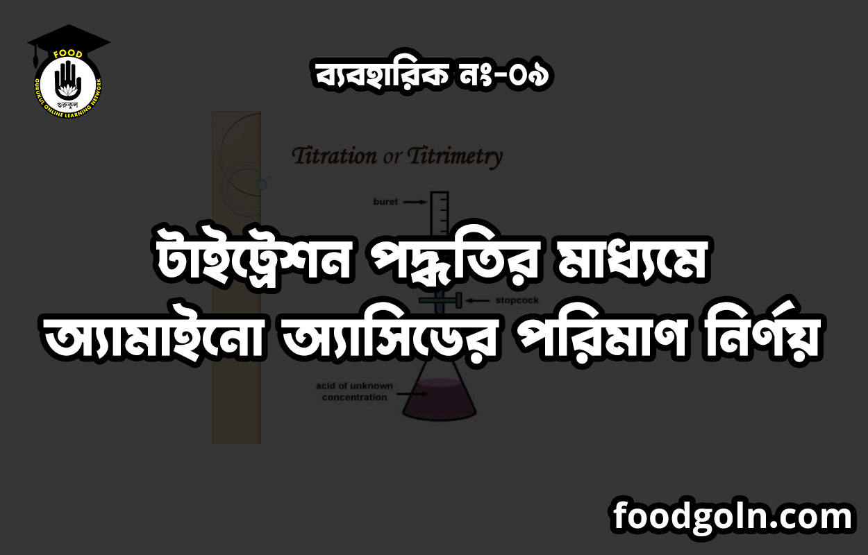 টাইট্রেশন পদ্ধতির মাধ্যমে অ্যামাইনো অ্যাসিডের পরিমাণ নির্ণয় 1 টাইট্রেশন পদ্ধতির মাধ্যমে অ্যামাইনো অ্যাসিডের পরিমাণ নির্ণয়
