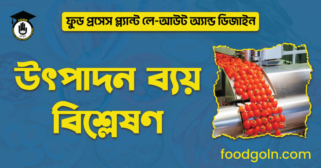 উৎপাদন ব্যয় বিশ্লেষণ । ফুড প্রসেস প্ল্যান্ট লে-আউট অ্যান্ড ডিজাইন 13 উৎপাদন ব্যয় বিশ্লেষণ